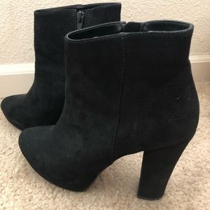 Black Suede Bootie